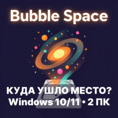 Bubble Space — визуальный анализатор дискового пространства