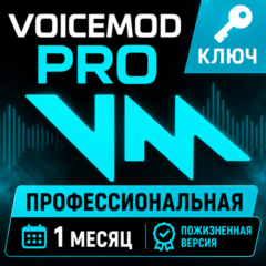 Ключ активации Voicemod PRO на 1 месяц