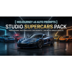 🔥Midjourney v6: Короткие Промпты [Auto] — Студийные Суперкары