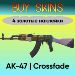 AK-47 | Плавный переход (4 золотые наклейки) ДОРОГИЕ! [CS 2]
