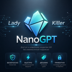 NanoGPT PRO + Пополнение Баланса | 1 Месяц | Приватно | Гарантия | Дёшево