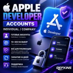 Apple Developer аккаунт 10+ ГЕО на выбор | Individual / Company | Готовые аккаунты