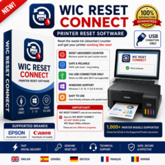 Кнопка сброса WIC RESET CONNECT | Сброс счетчика отработанных чернил Epson и Canon