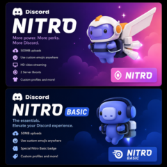 BOOST DISCORD | Nitro | Nitro Basic | Server Boost (1–12 месяца)
