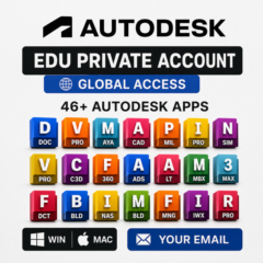 Autodesk Private Account | Глобальный доступ | 46+ приложений Autodesk | Windows и Ma