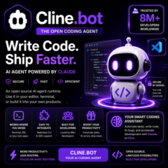 Премиум-подписка Cline.Bot | 1 месяц | ИИ-помощник в программировании | Лучшая цена |