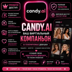 Премиум-подписка Candy.AI | 1 месяц | Личный аккаунт | Доступ из любой точки мира | Б