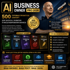 500 промптов ChatGPT для бизнеса — AI Business Owner Pro 2026