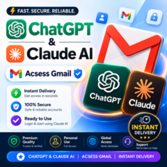 📧 ГОТОВЫЙ ДОСТУП К CLAUDE И CHATGPT AI | АККАУНТУ GMAIL | Европейский регион