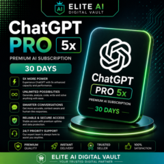 ChatGPT Pro 5x | Премиум AI-подписка | 30 дней 🔄 Также можем продлить на ваш старый
