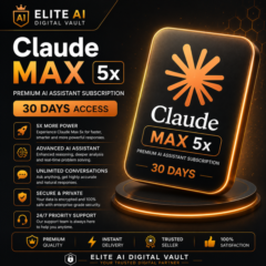 Claude Max 5x | Премиум AI Подписка | Доступ на 30 Дней