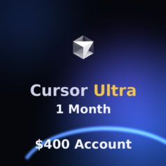 Cursor AI – Ultra Plan (1 месяц) | Аккаунт $400