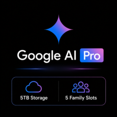 🚀 Google AI Pro | 5TB хранилища + 5 мест для семьи