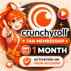 Crunchyroll Fan 1 месяц - Подписка на ваш личный аккаунт