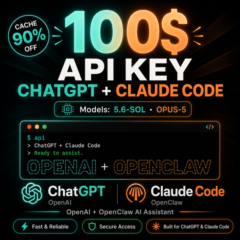 Claude + ChatGPT | ОДИН API KEY | Opus 5 + GPT-5.6 Codex | Баланс 5$-50$