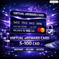 🛒✨ Виртуальная карта | 💳 Mastercard® eReward Prepaid | 5–100 CAD | Канада/США ✅