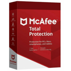 McAfee Total Protection | 10 ПК | 1 год | Ссылка для скачивания | Только для Windows
