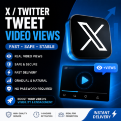 X / Twitter Tweet - Просмотры видео | Быстрая доставка | Без пароля