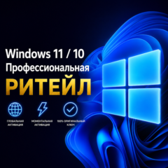Windows 11 Pro / 10 Pro Ключ ПОЖИЗНЕННАЯ ЛИЦЕНЗИЯ Мгновенно (Retail)+ [ПОДАРОК 🎁]