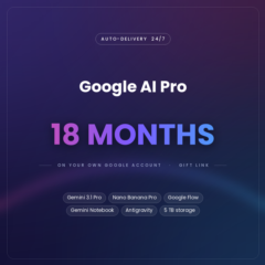 [АВТОВЫДАЧА 24/7] Gemini AI Pro 18 месяцев