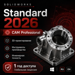 SOLIDWORKS 2026 Standard + CAM Professional | CAD/CAM на 1 год + Microsoft Office 202