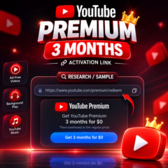 YouTube Premium — ссылка для автоматической оплаты на 3 месяца