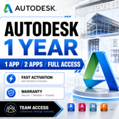 Autodesk Full App | 1 Год | 1 Приложение / 2 Приложения / Полный Доступ | Добавление