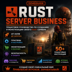 Rust Server Business: полный запуск коммерческого сервера с нуля - By DzheiGuide