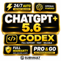 ⚡ [24/7 АВТО] CHATGPT 5.6 PLUS | PRO | GO | НА ВАШ АККАУНТ | 1М | ПРОДЛЕНИЕ | CODEX