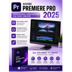 Adobe Premiere Pro 2025 для Windows | Профессиональный видеомонтаж | Цифровая активац