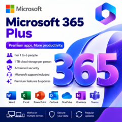 Microsoft Office 365 Plus – 1 месяц + 11 месяцев (подарок)