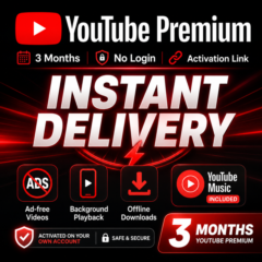 YouTube Premium | Yotube 3 месяца | Ссылка для активации | Без входа