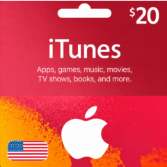 Код активации App Store & iTunes 20 USD (Регион USA)