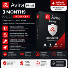 Avira Prime — 3 месяца | 5 устройств