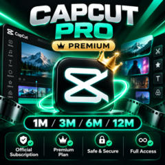 CapCut Pro Premium | 1/3/6/12 Месяцев | Полный Доступ | Мгновенная Доставка
