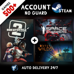 Breathedge 2 + Space Engineers + Outer Wilds + 500 ИГР STEAM АККАУНТ