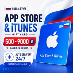 [АВТОВЫДАЧА] Apple iTunes и App Store Подарочная карта (Россия) 500-9000 РУБ | Мгнове