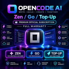 OpenCode AI — Zen / Go / Пополнение | Официальная премиум-подписка | Полная гарантия