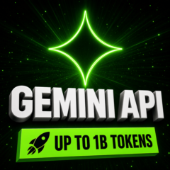 GEMINI API • Gemini 3.8/3.7 Flash / 3.5 Flash / 3.6 Flash / 3.1 Pro | ДО 1B ТОКЕНОВ