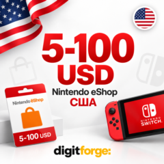 5-100 USD - Nintendo eShop США | АВТО 24/7