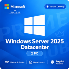 Windows Server 2025 Datacenter Ключ | 2 ПК | Бессрочная активация