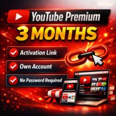 YouTube Premium | 3 месяца | Ссылка активации | Свой аккаунт | Без пароля