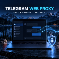 Веб-прокси Telegram США IP | Стабильная работа в России с DPI | Быстро & Частный