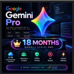 Antigravity + Google Gemini Pro — 18 месяцев | Облачное хранилище 5 ТБ | До 5 пользов