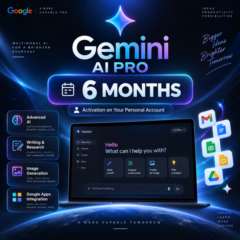 Google Gemini / AI Pro: ссылка для активации на вашем личном аккаунте подписка на 6