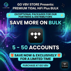 🎶 TIDAL HiFi Plus — Оптовые аккаунты | Пакет 5–50 | Мгновенная доставка 🎶