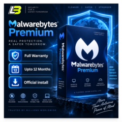 Malwarebytes Premium (срок действия — до 1 года; для Windows, Mac, Android)