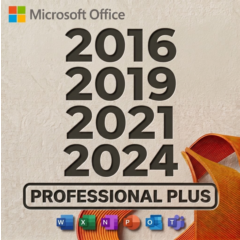 Office 2024/21/19/16 Professional Plus keys for Windows Global