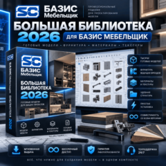 Большая библиотека 2026 для Базис Мебельщик