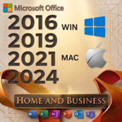 Microsoft Office 2024/21/19/16 HOME AND BUSINESS keys for Windows and Mac Global